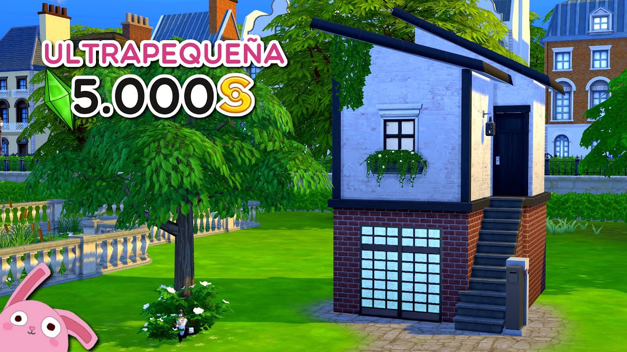 CASA ULTRAPEQUEÑA DE 5000 SIMOLEONES 💰 Los Sims 4 RETO DE CONSTRUCCIÓN