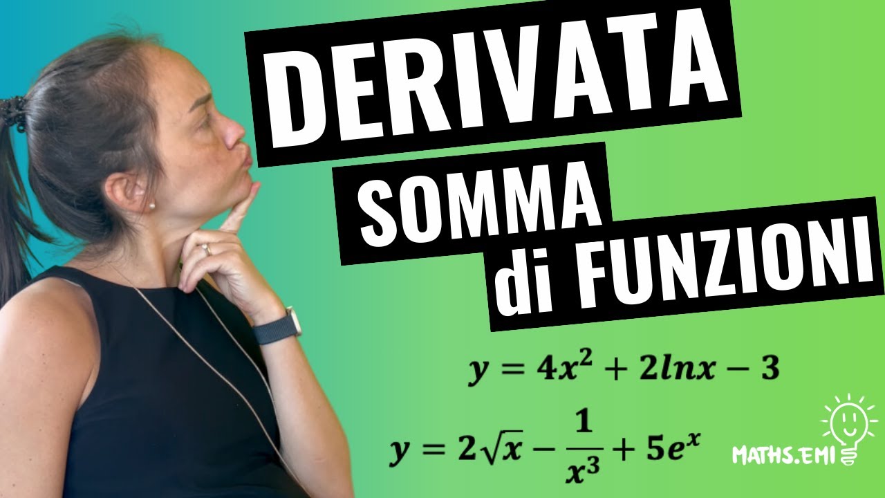 DERIVATA della SOMMA di funzioni: teoria ed esercizi spiegati passo passo #matematica #derivate