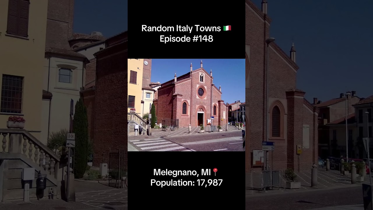 Melegnano 📍 Random Italy Towns 🇮🇹 | Episode 148 | #italy #melegnano #milano #lombardia #shorts