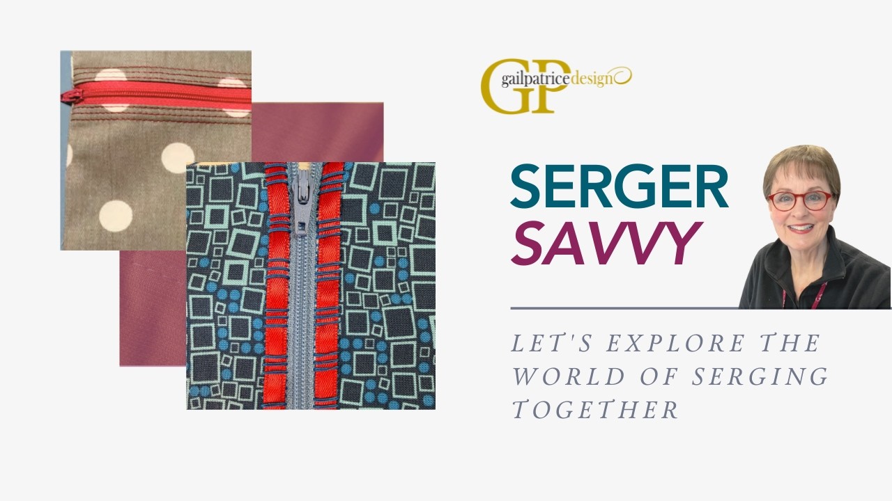 FEBRUARY SERGER SAVVY: FLATLOCK ZIPPER INSERTION