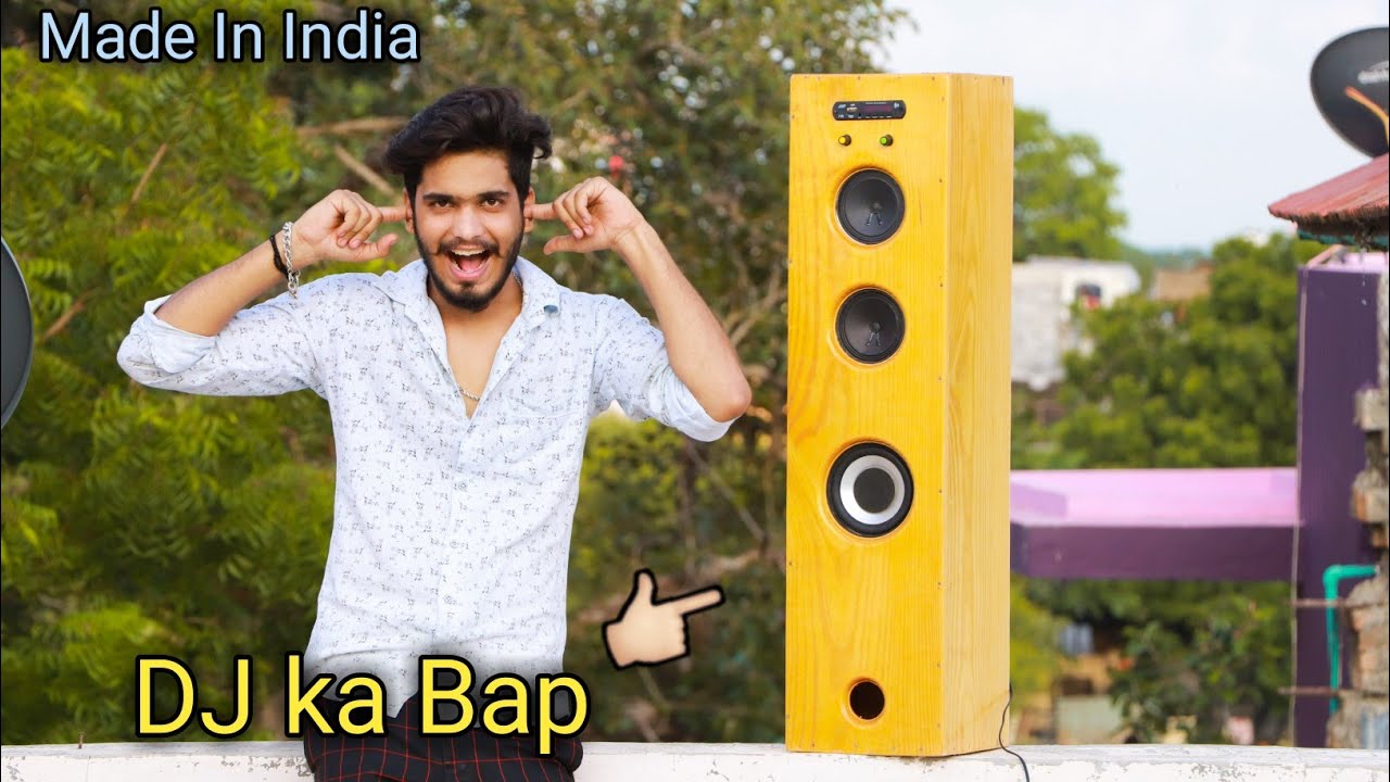 DJ bass speaker || HOME made sound bar || DIY Sound bar || 😍 Full Made In India.