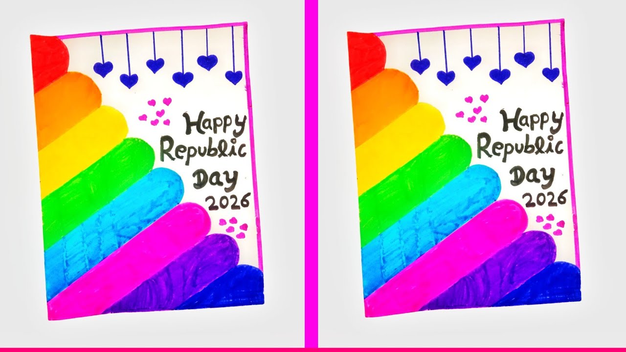 🇮🇳 EASY HOW To Make REPUBLIC day card 🥳 REPUBLIC DAY CARD KAISE BANAYE 