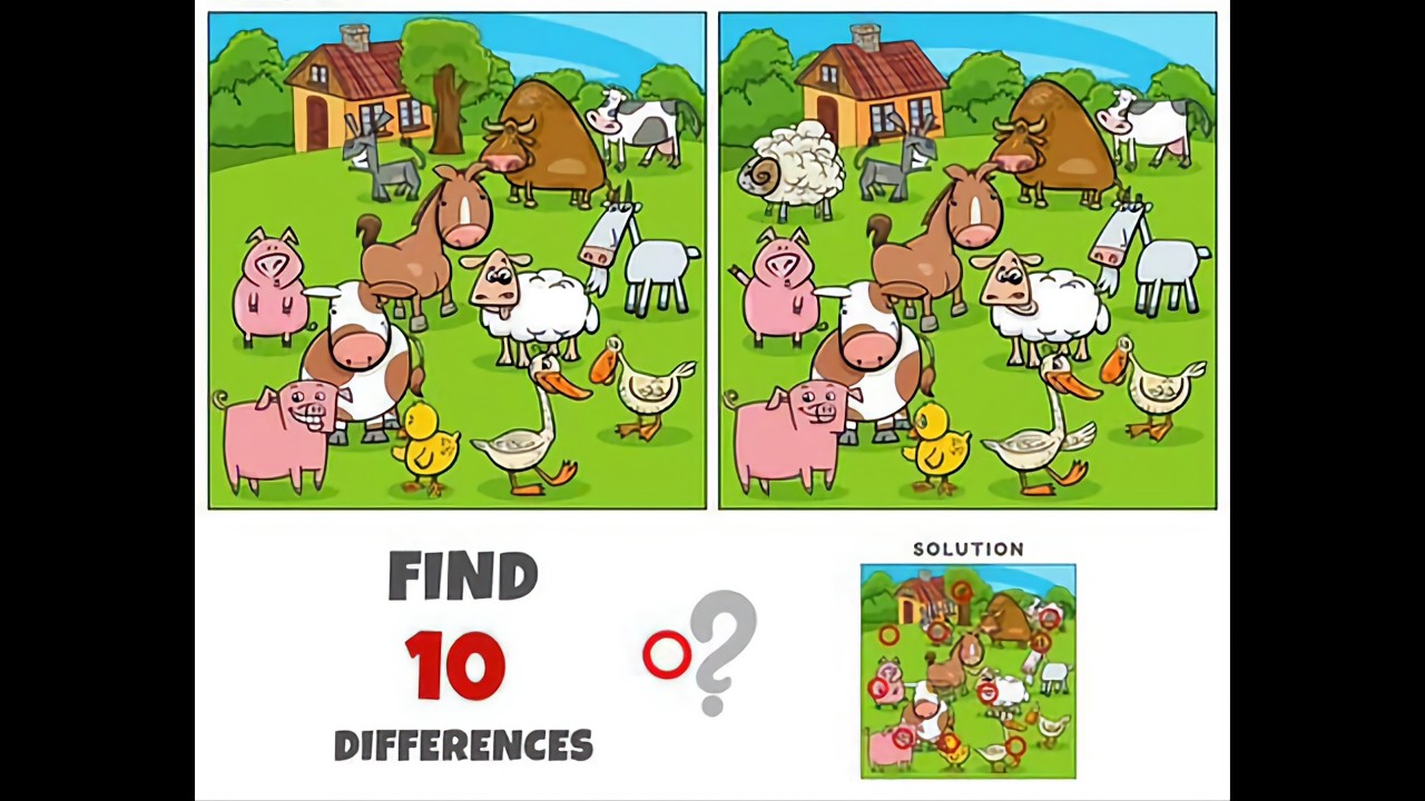 Spot the Differences , Brain Games - Video 1303-1 #FindTheDifference #SpotTheDifference