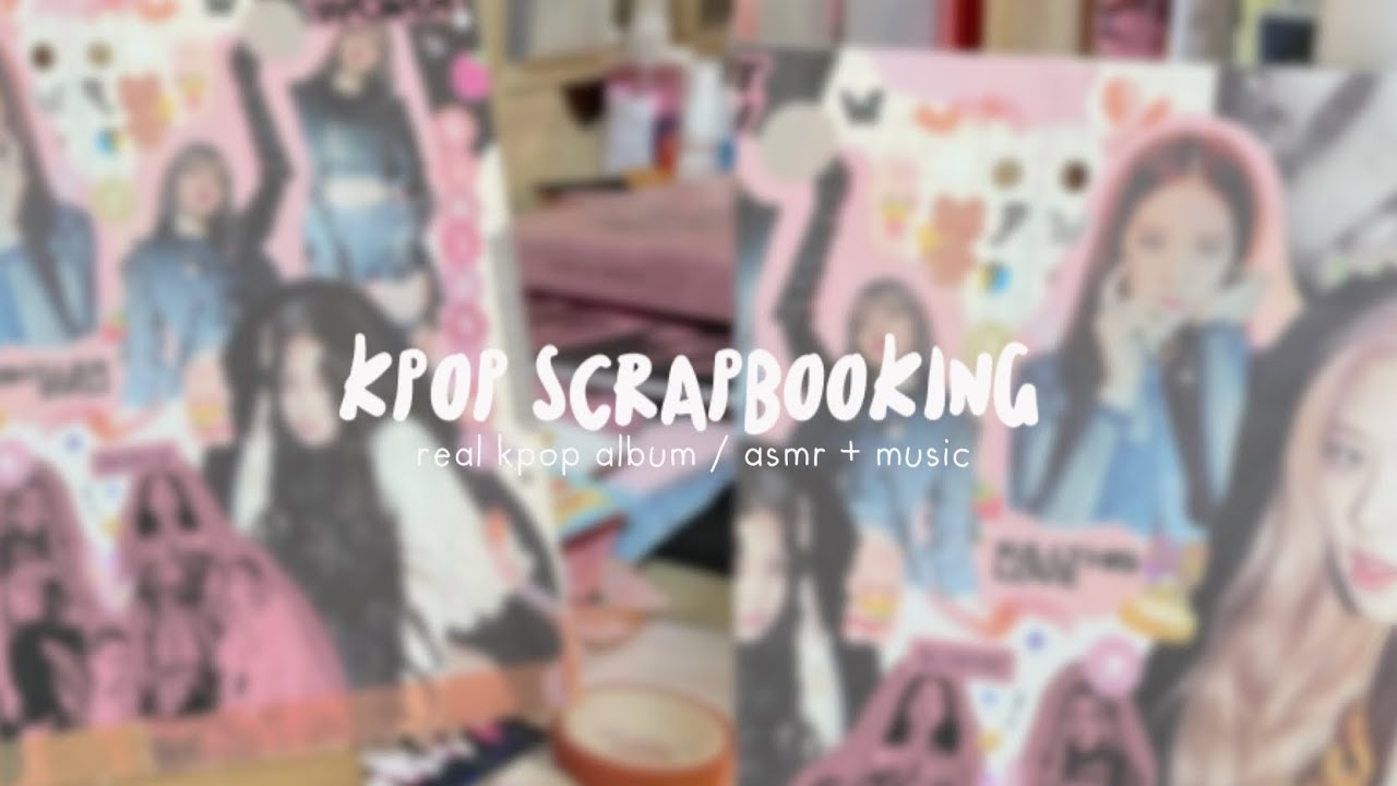 journal with me📝| kpop scrapbooking with REAL KPOP ALBUM!!! real time asmr🤫