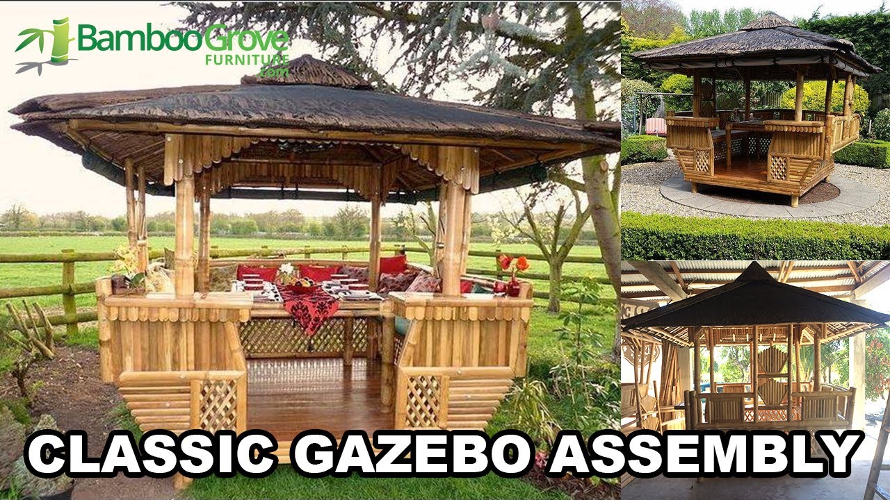 Classic Bamboo Gazebo Assembly