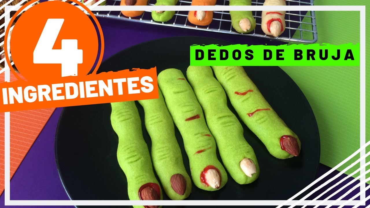 🧙🏼‍♀️🧙🏼‍♀️GALLETAS DEDOS de BRUJA para HALLOWEEN 🦇 Galletas de MANTEQUILLA con 3 ingredientes