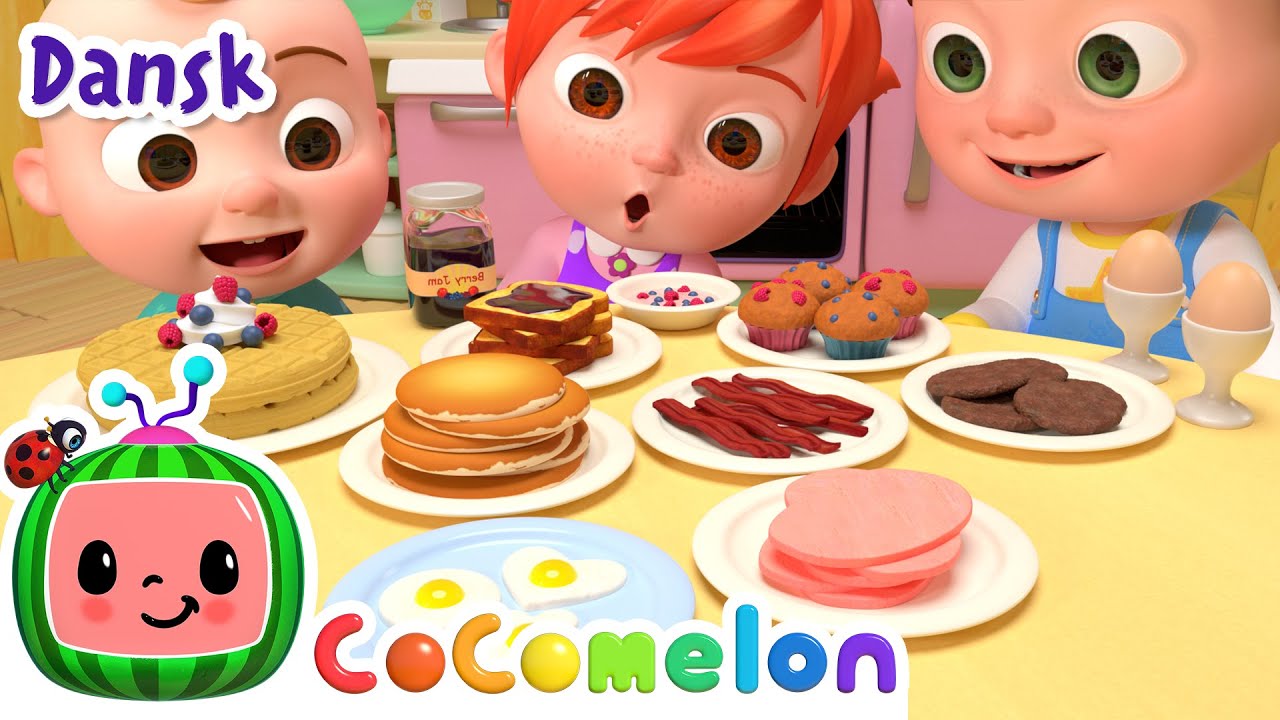 Morgenmadssang | CoComelon Dansk | Moonbug Børn Dansk - Sange og tegnefilm for børn