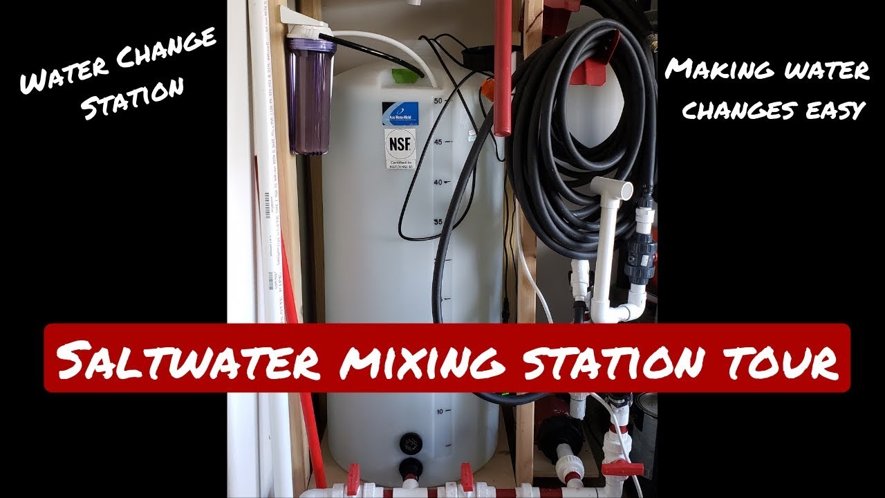 Water Change Station Tour -  Saltwater Mixing Station Design