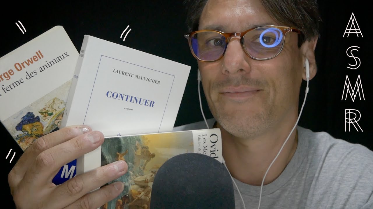 ASMR FR 📚 Papa Écureuil squatte ma chaîne et vous présente son TOP 10 de livres préférés 📚