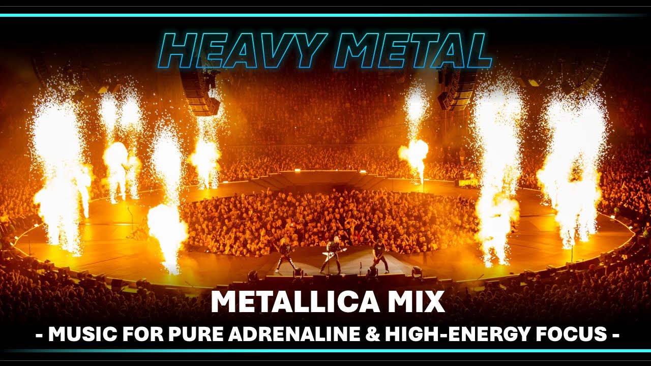 🧠 Heavy Metal 🎧 Metallica Mix - Music for Pure Adrenaline & High-Energy Focus