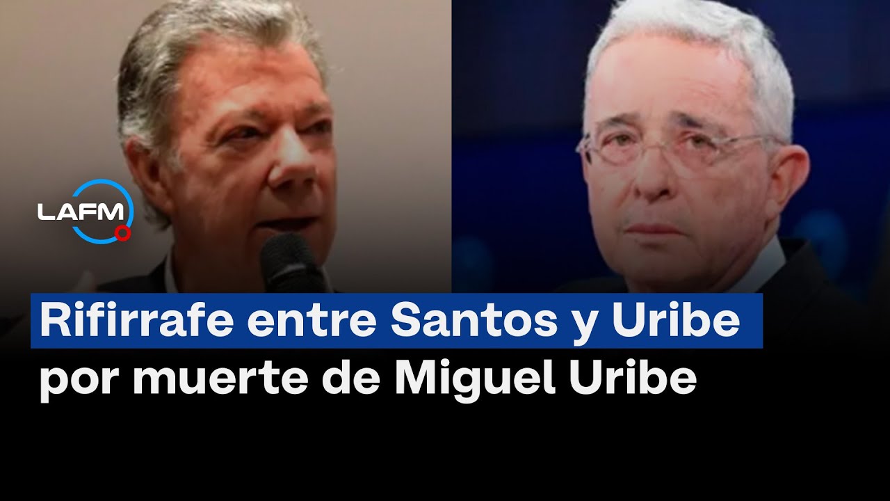 Uribe y Santos se enfrentan por muerte de Miguel Uribe: fuertes acusaciones en redes