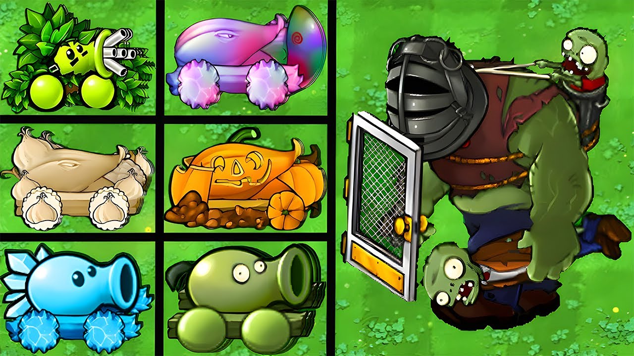 PVZ 1 Hybrid Challenge | All Hybrid Cannons Vs Gargantuar Zombie + EXTRA! | Epic Battle!