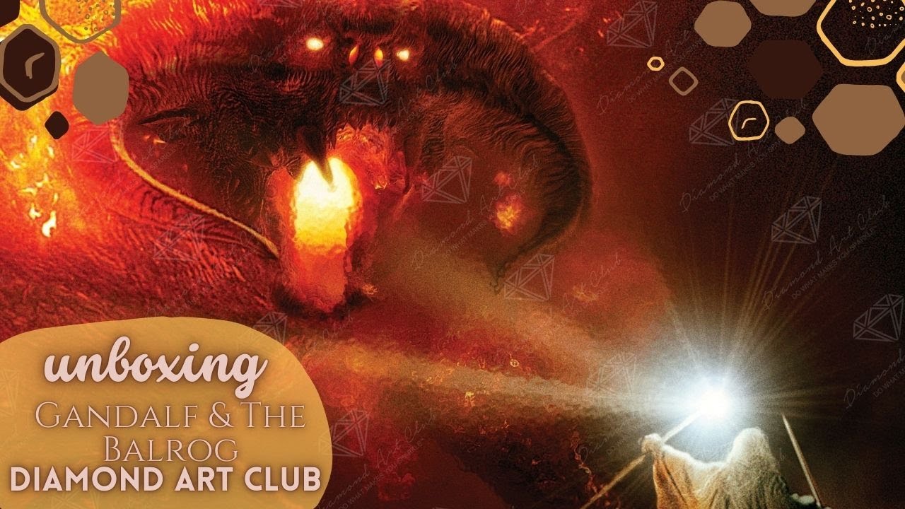 FIRST LOOK! LOTR!! ⚔️Gandalf and the Balrog at Diamond Art Club!⚔️