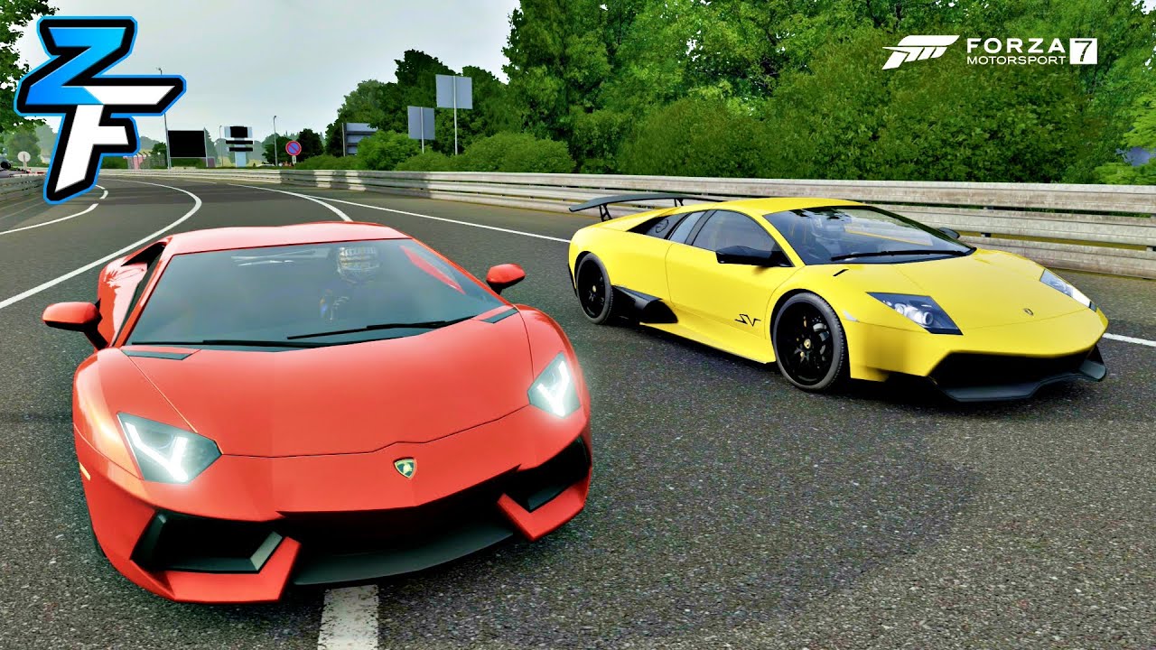 Lamborghini Aventador vs Lamborghini Murciélago SV Drag Race | Forza Motorsport 6/Forza Motorsport 7