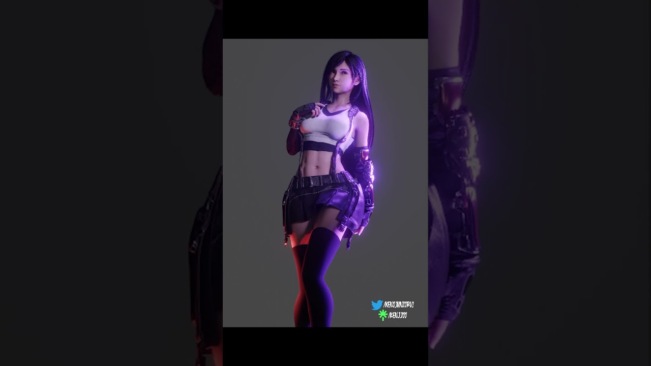 [Blender] Tifa Lockhart Lighting & Posing Test | 