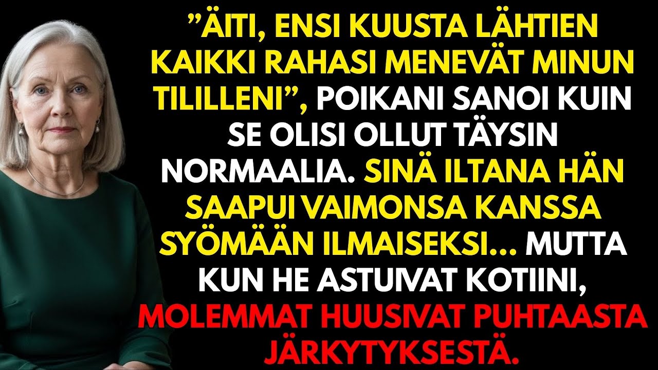 Poikani halusi hallita rahojani… kunnes hän sai selville, mitä olin valmistellut hiljaisuudessa