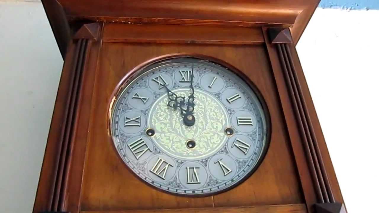Custom Sligh & Hermle Triple Chime Wall Clock Plays Whittington, St. Michael And Westminster