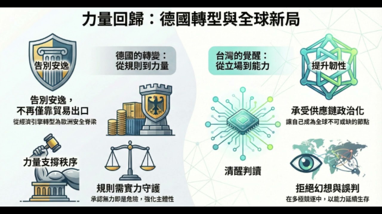 德國的回歸與世界的轉軌：從梅爾茨慕尼黑演講看歐洲新時代與台灣的未來想像