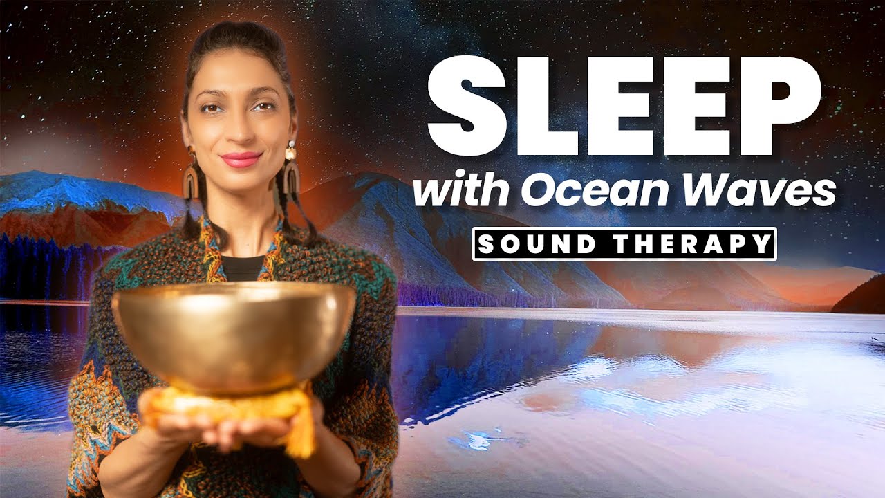 DEEP NERVOUS SYSTEM RESET for SLEEP | Ancient Echoes of Singing Bowls with Ocean Cave Ambience