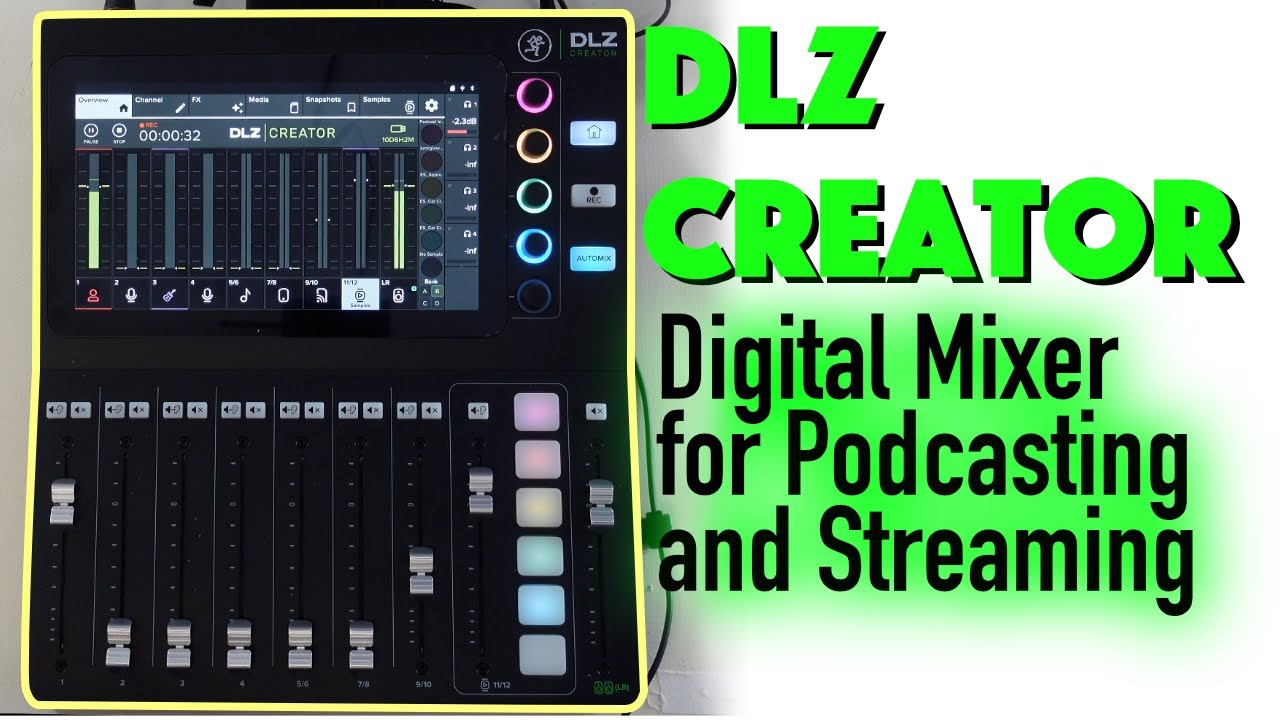 Mackie DLZ Creator Overview - Adaptive Digital Mixer for Podcasting and Streaming