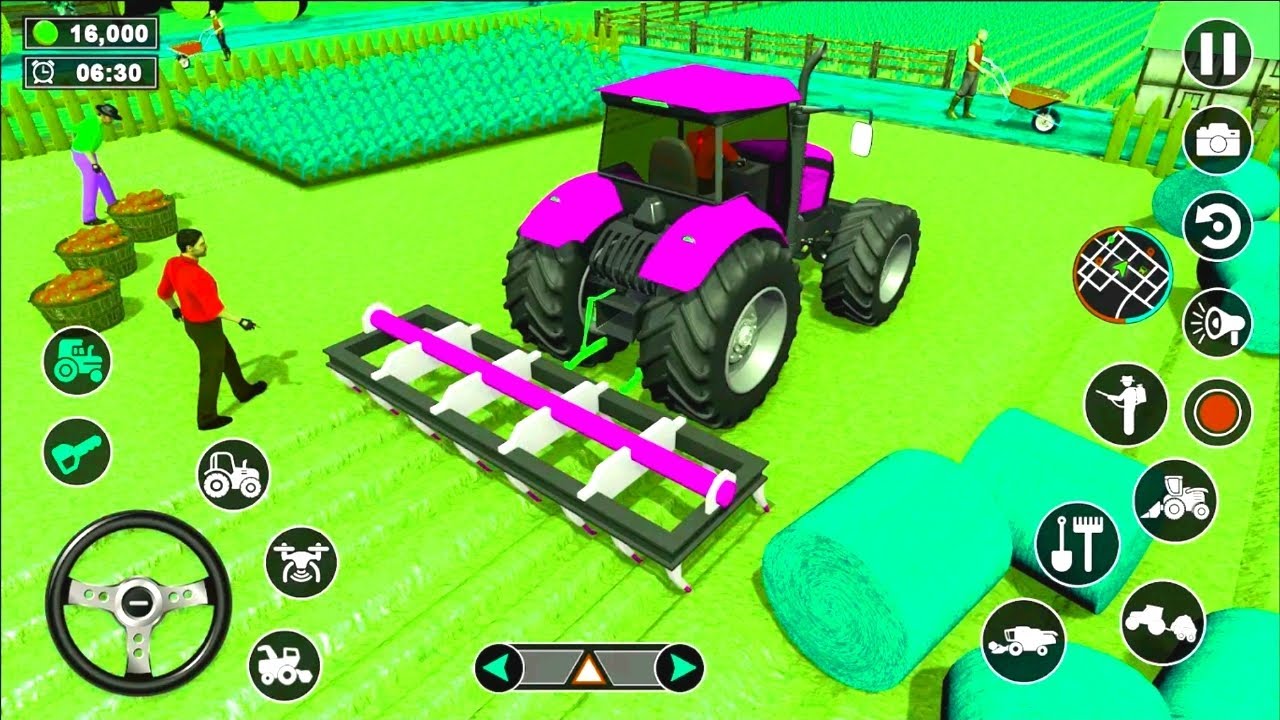 Modern Tractor farming Driving Simulator 3D New Tractor Game Android Gameplay #games #gaming 