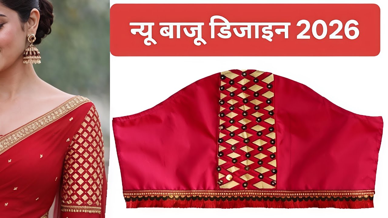New Model Blouse Sleeves Design Cuttingand Stitching /New Blouse Sleeve Design 