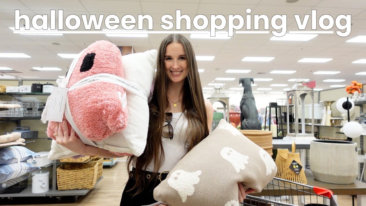 come HALLOWEEN shopping with me at TKMAXX | neutral halloween decor hunting