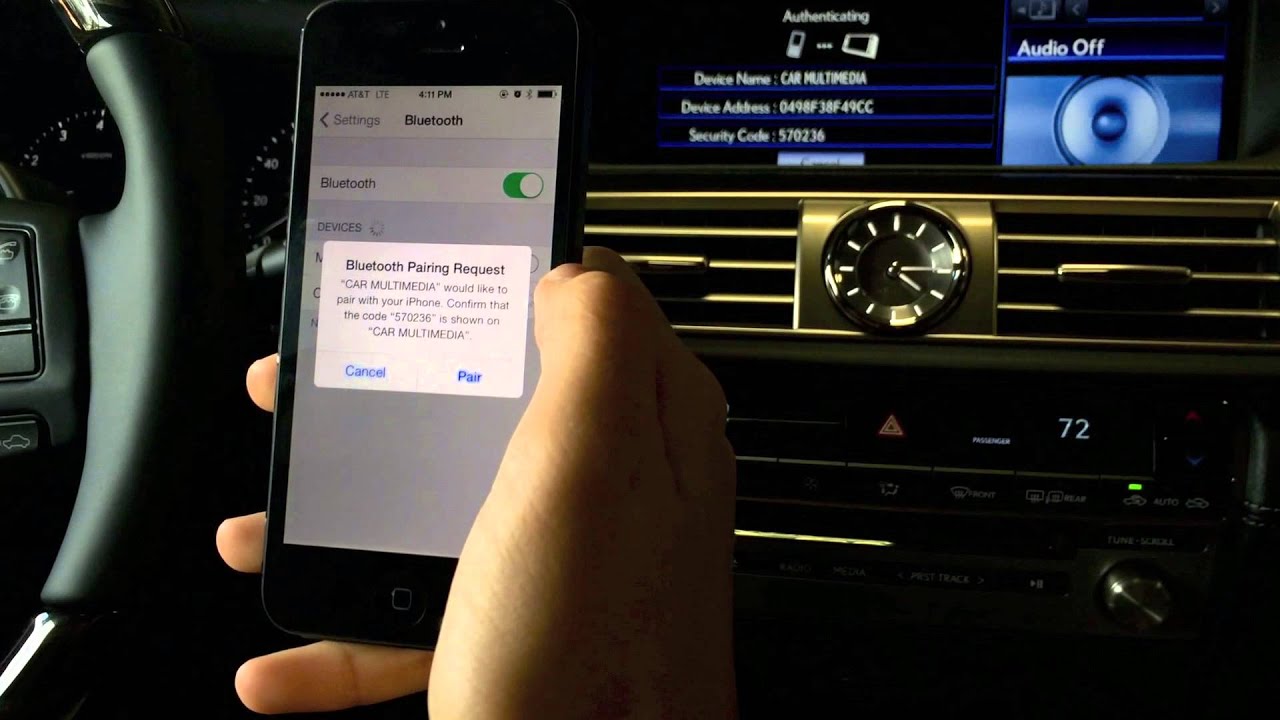 How to Pair a Bluetooth Phone in a Lexus