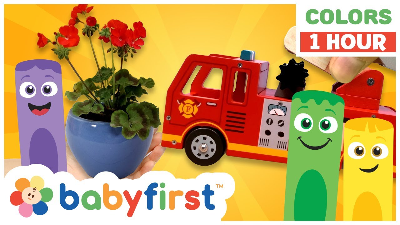 Toddler Learning Video | COLOR CREW MAGIC - Firefighters & Flower Plant + | 1 Hour | BabyFirst TV