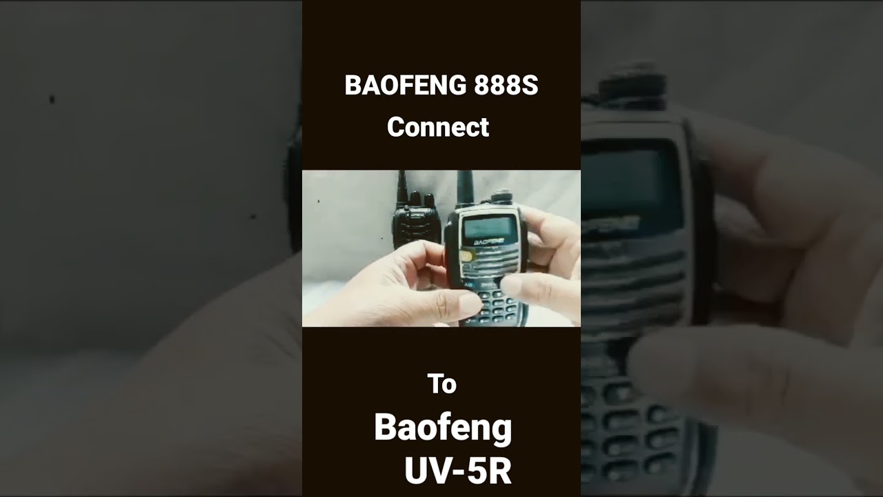 how to connect BAOFENG UV-5R TO 888s