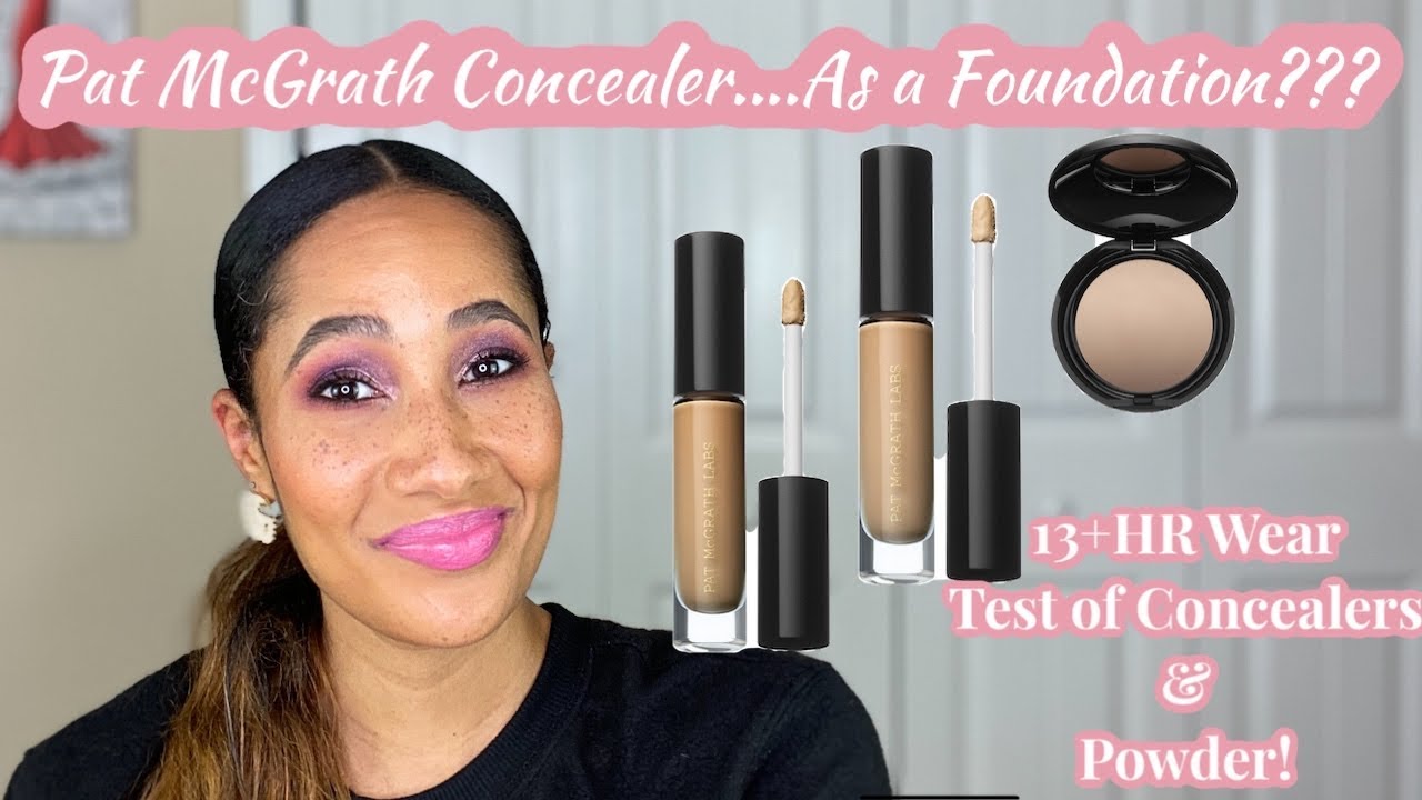 13+HR Wear Test | Pat McGrath Concealer & Powder | Will the Concealer Work as a FOUNDATION?
