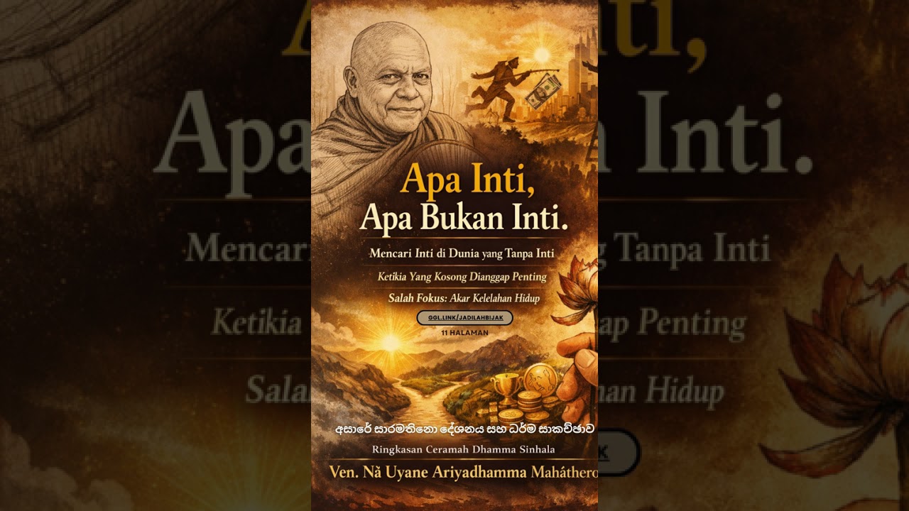 Kita Lelah Karena Mengejar Yang Bukan Inti 22 Apa Inti Ringkasan Buku Sinhala Bhante Ariyadhamma