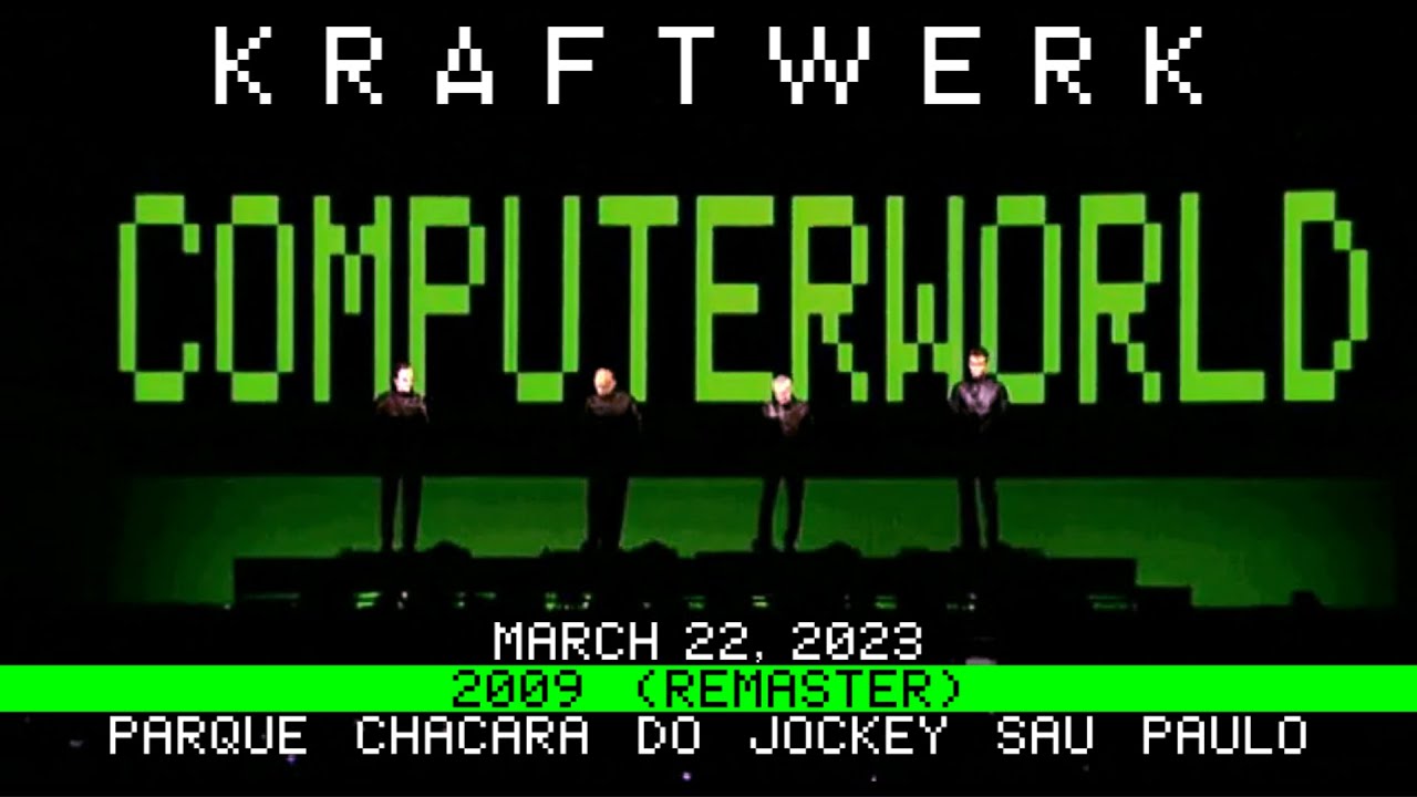Kraftwerk Live 22/3/2009 Parque Chácara do Jockey São Paulo