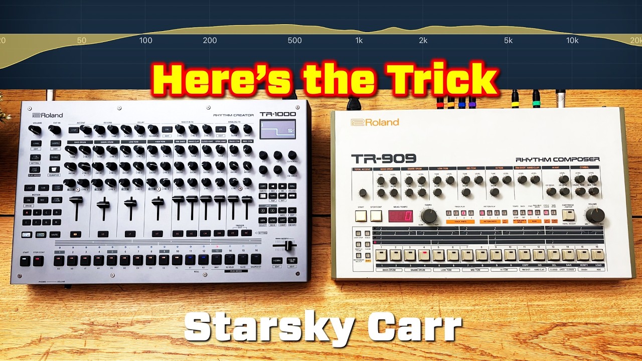 Получите эффектное присутствие TR909 на переднем плане благодаря TR1000... или чему угодно другому!