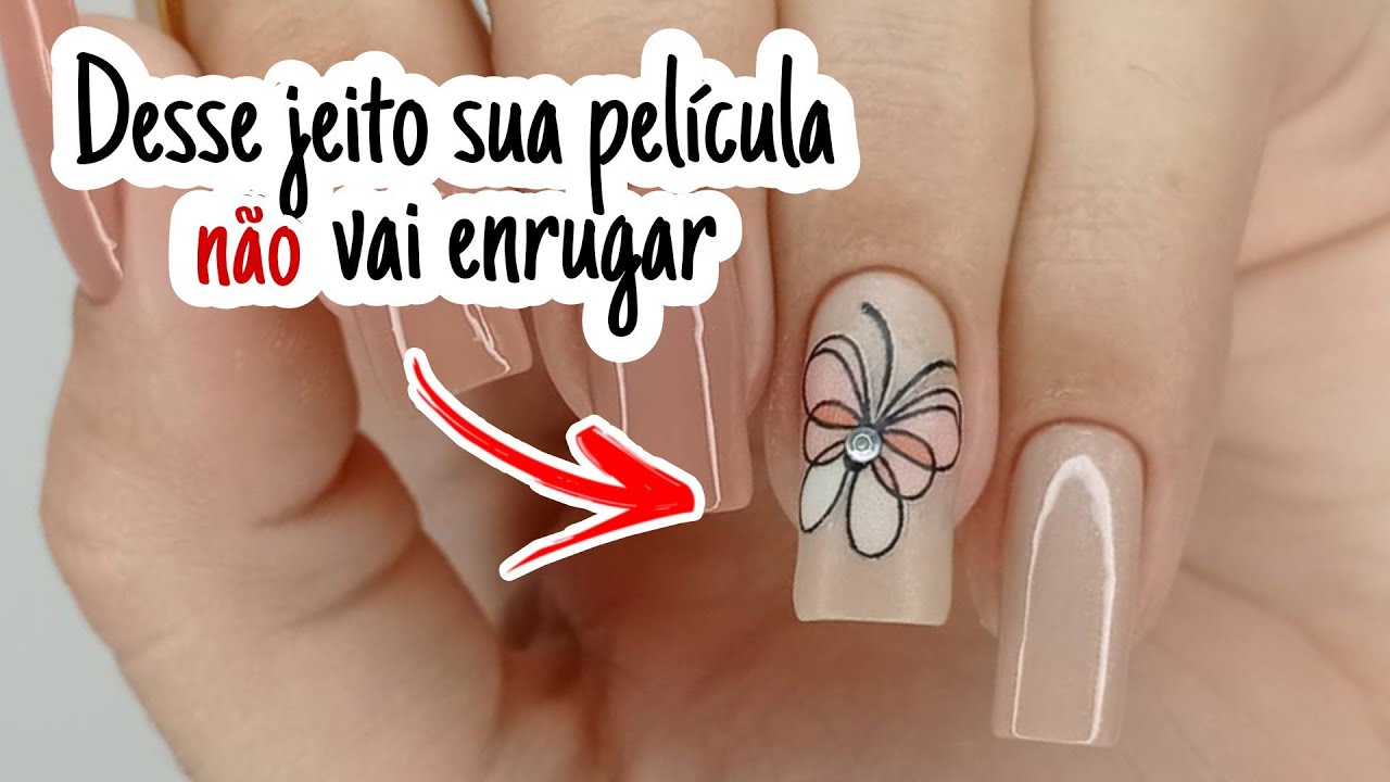 COMO COLOCAR PELÍCULA DE UNHAS SEM ENRUGAR