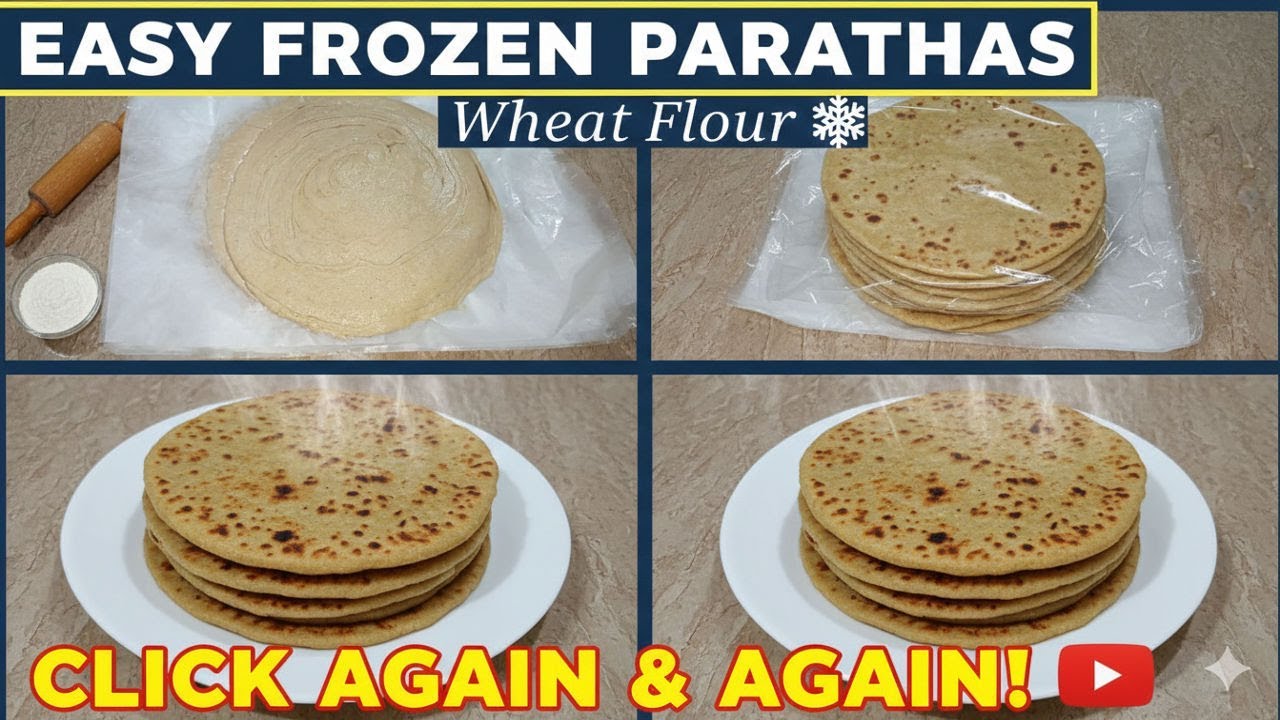 How to Make Frozen Parathas at Home | Easy Wheat Flour Frozen Paratha Recipe | Mom's Comfort Food