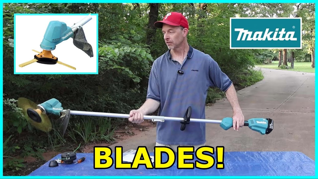 BLADES! Convert Makita 18V string trimmer to BLADES!