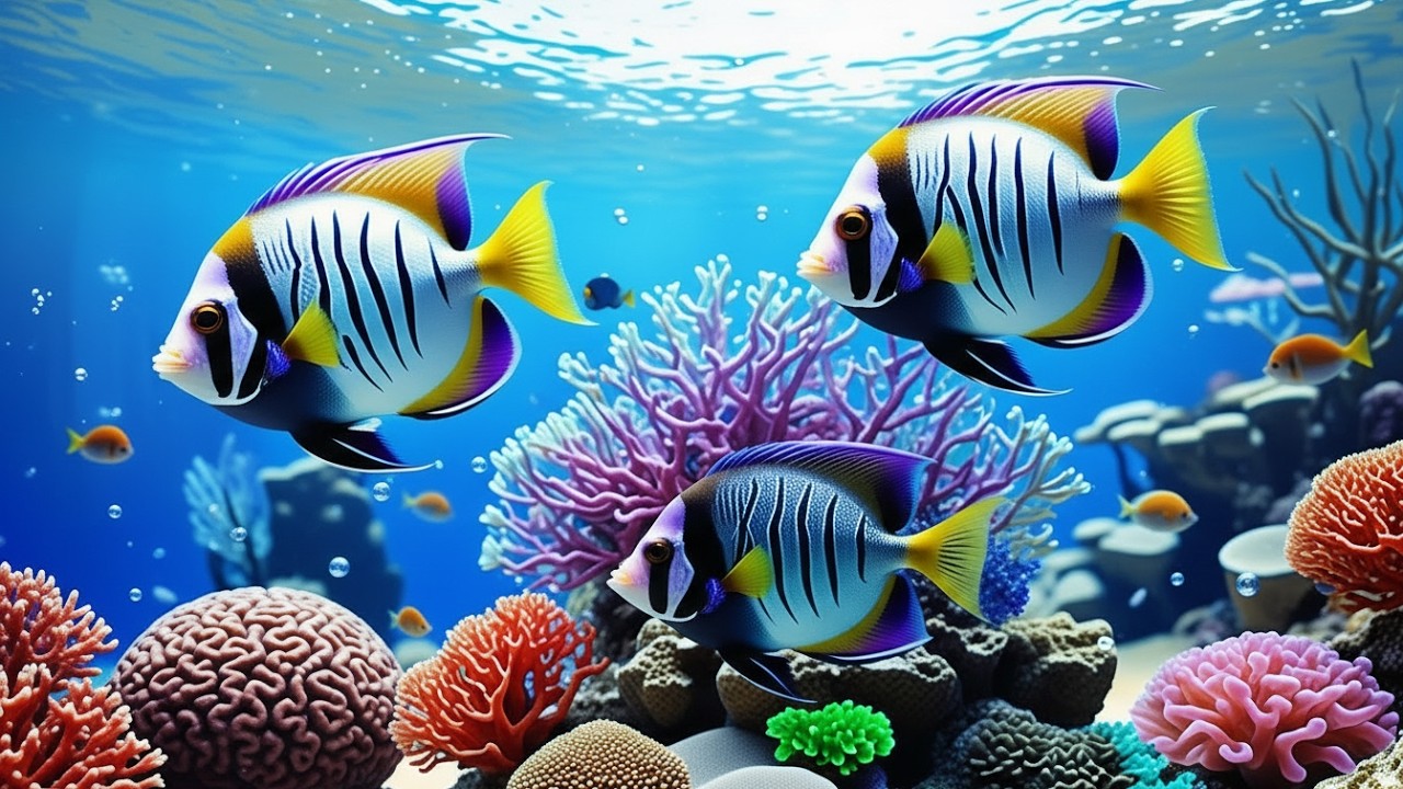 🔴 LIVE Aquarium 4K 🌊 Calm Jellyfish & Coral Reef Ambience