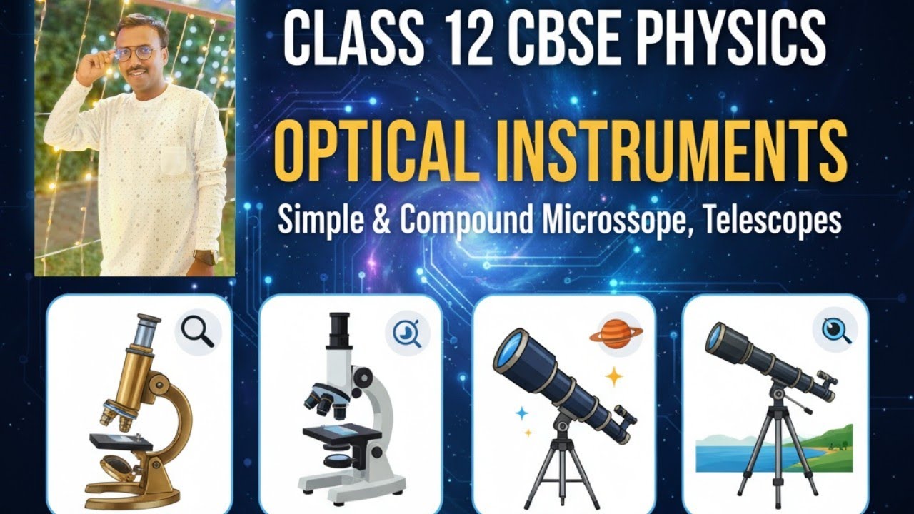 class 12 cbse physics optical instruments -simple microscope, compound microscope, telescope