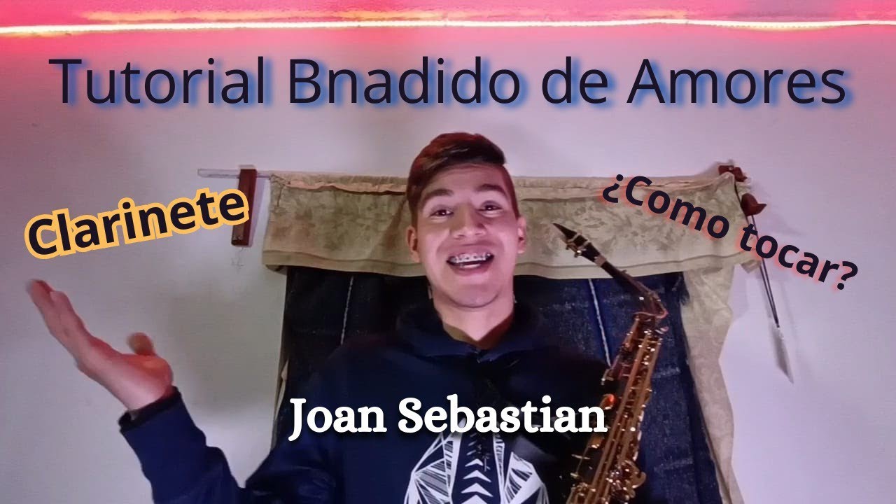 Cómo tocar bandido de amores-Joan Sebastian (Tutorial clarinete) #band #tutorial