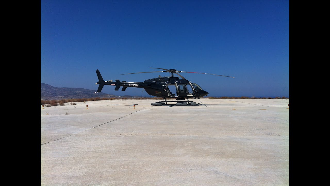 Bell 407 Athens to Mykonos - Greece
