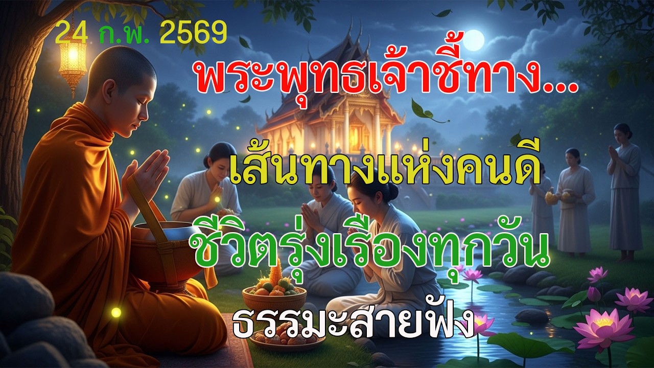 🌙 เส้นทางคนดี ชีวิตรุ่งเรืองทุกวัน | ธรรมะก่อนนอน