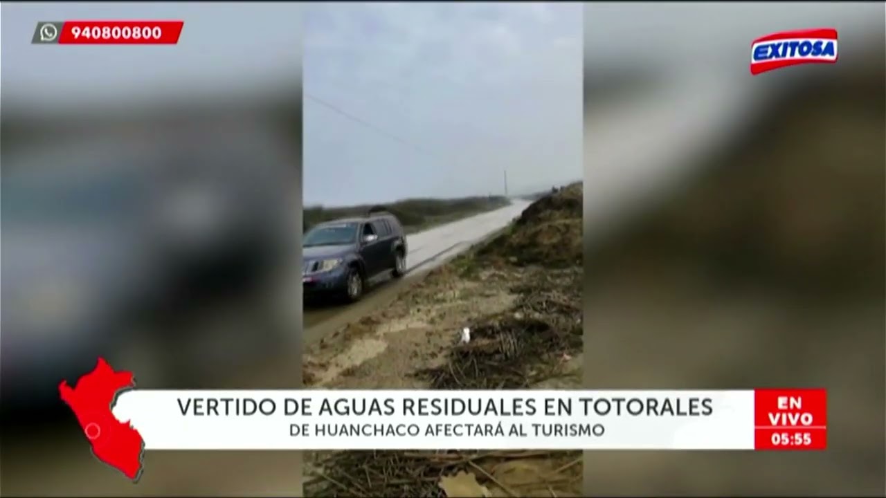 14 06 2025 EXITOSATV DESBORDE DE AGUAS RESIDUALES AFECTA TOTORALES EN TRUJILLO EXITOSAPERU