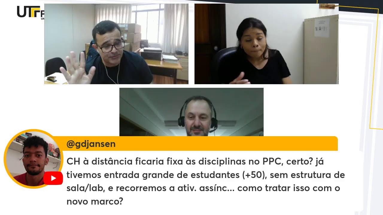 Formação PROGRAD | Educação a Distância na UTFPR: perspectivas, desafios e possibilidades