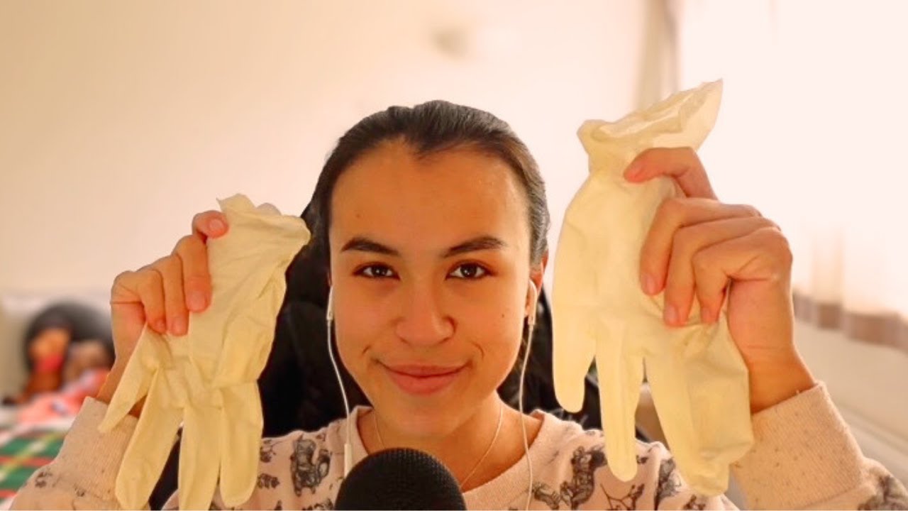ASMR with latex gloves