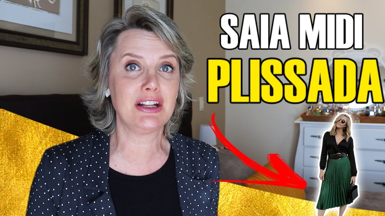 Como usar saia midi plissada