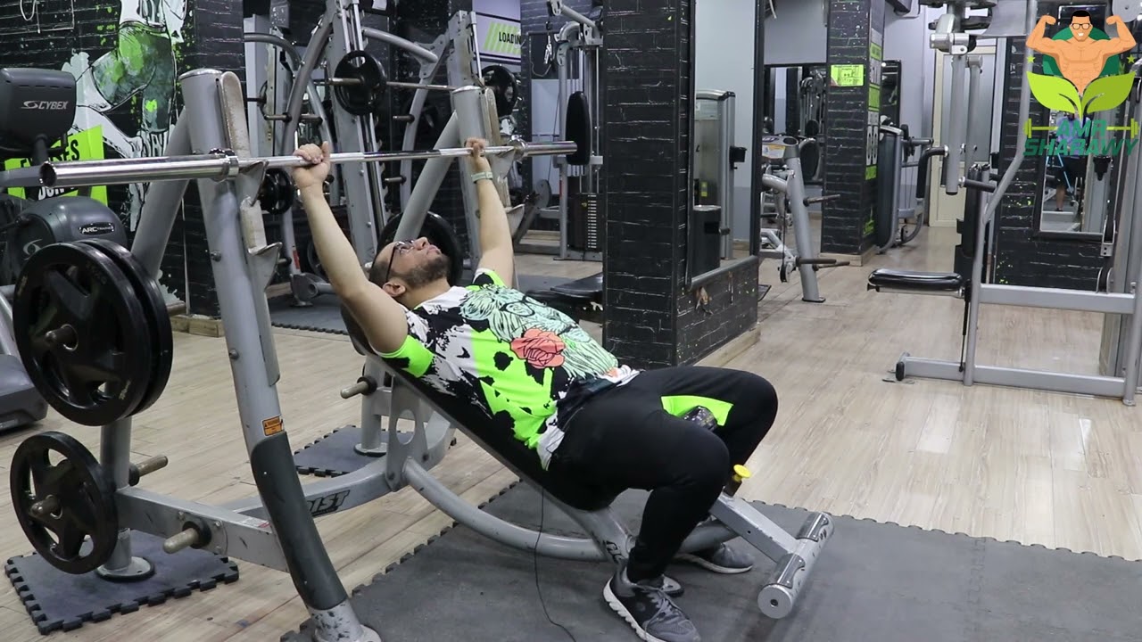 barbell incline bench press|شرح تمرين بار عالي للصدر