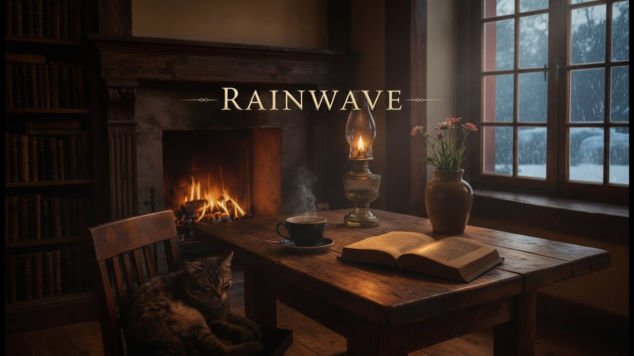 Healing Rain Ambience with Acoustic Guitar for Stress Recovery