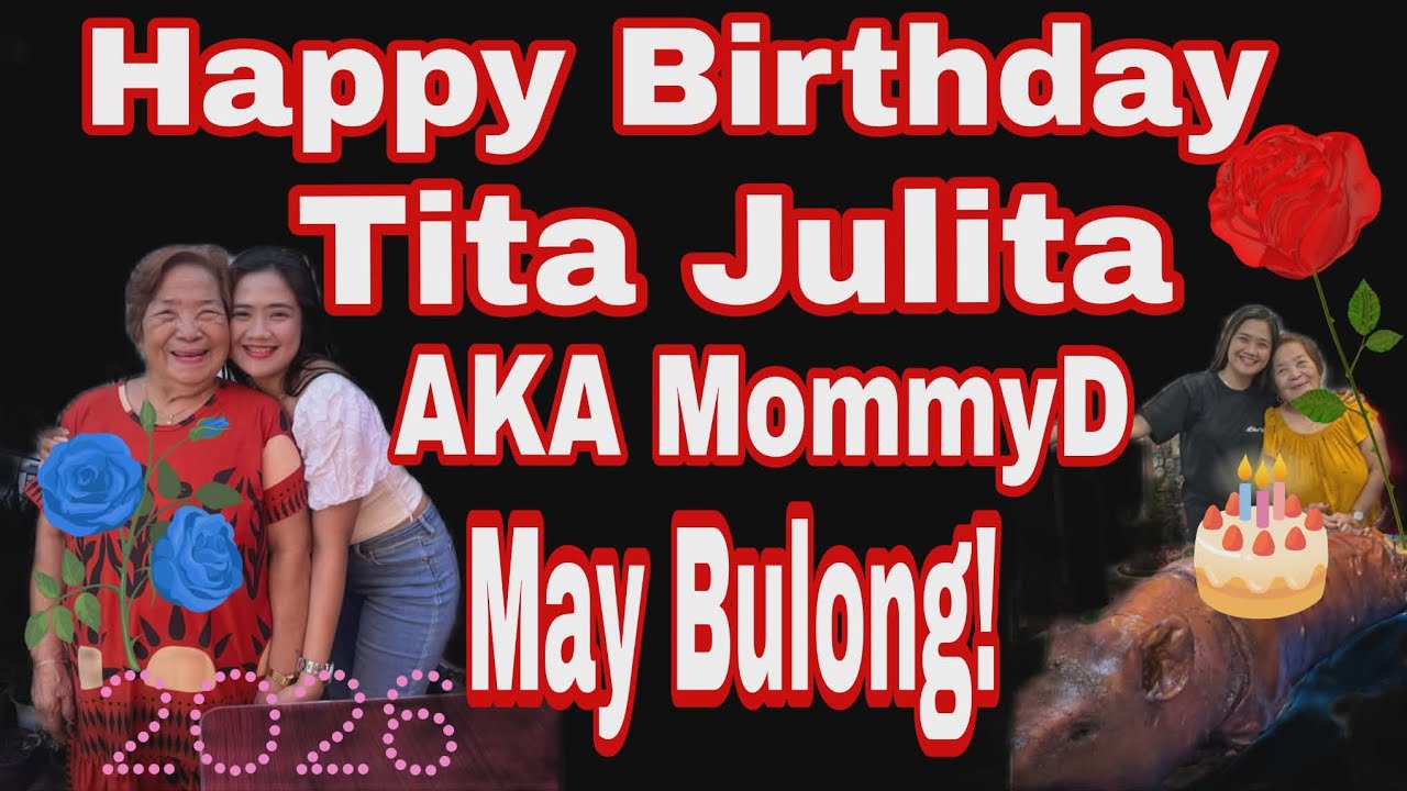 Mhay Vlogs is live! HAPPY BIRTHDAY TITA JULITA VENTANILLA AKa MOMMYD