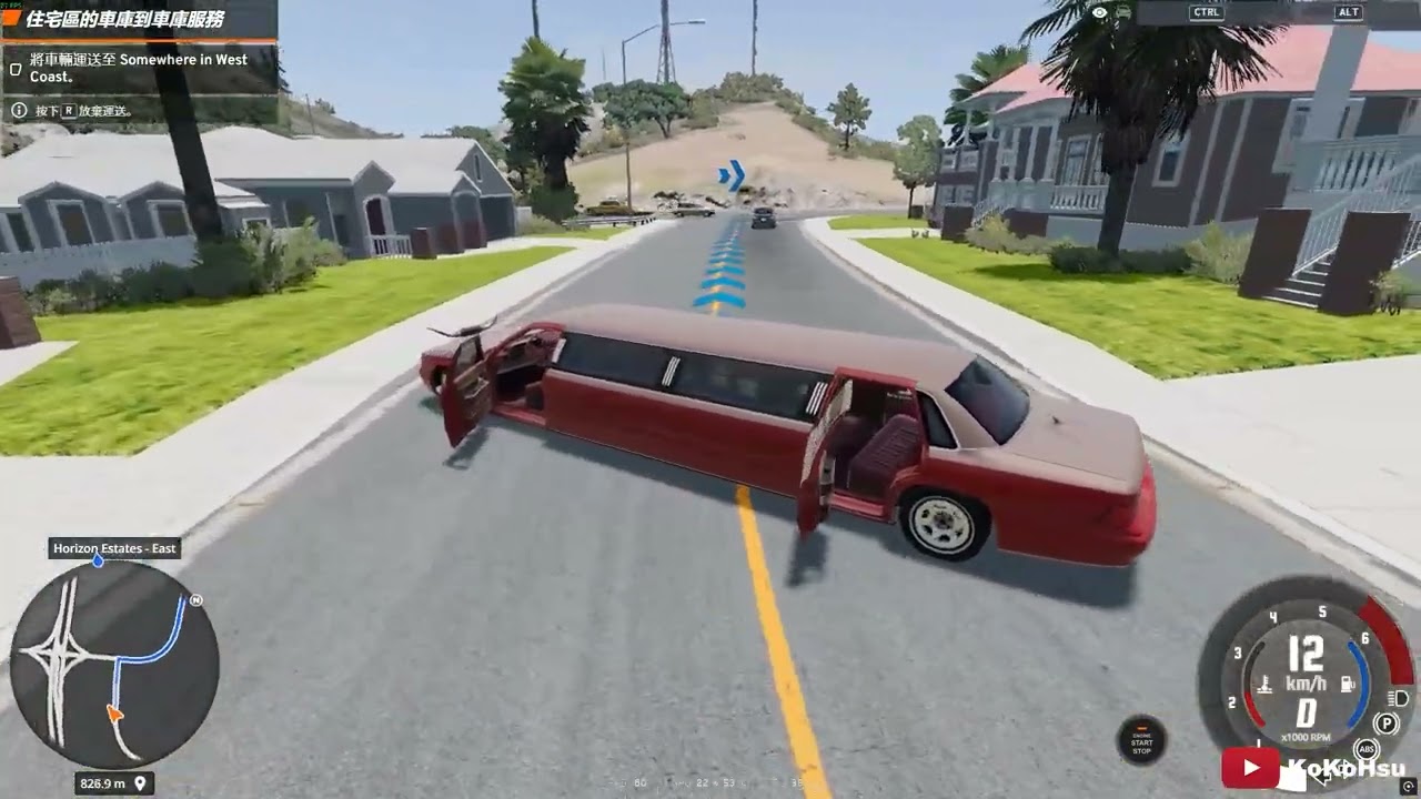 【KoKoHsu】讓女生用這個遊戲來練習開車！ | BeamNG. Drive